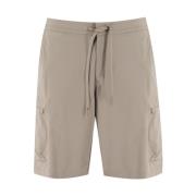 Duno Casual Bermuda Shorts med elastisk midja Beige, Herr