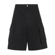 JW Anderson Svarta Cargo Shorts med Fickor Black, Herr