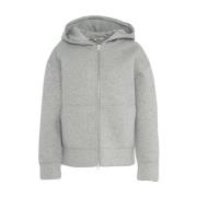 Second Female Grå Capucine Sweatshirt med Dragkedja Gray, Dam