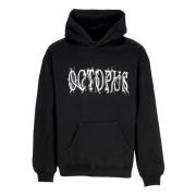 Octopus Logo Hoodie Svart Tentacles Stil Black, Herr