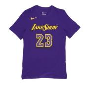 Nike LeBron James City Edition Tee Purple, Herr