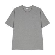 Saint Laurent Grå T-shirts och Polos Gray, Herr