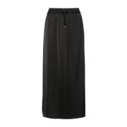 Herno Svart Kjol Elegant Bekväm Modern Kvinnor Black, Dam