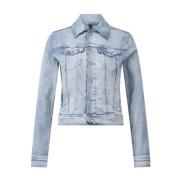 True Religion Denim skjorta-stil jacka Blue, Dam