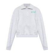 Sporty & Rich Sweatshirt med krage Gray, Dam