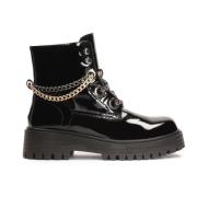 Kazar Lackade kedjeboots Black, Dam