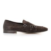 Henderson Brun Mocka Herrloafer med Silver Spännen Brown, Herr