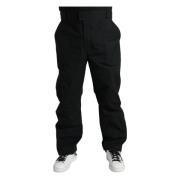 Dolce & Gabbana Straight Trousers Black, Herr