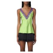 Gaëlle Paris Sleeveless Tops Green, Dam