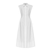 Sportmax Bomullsklänning 'Fabiana' White, Dam