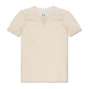 Rick Owens T-shirt Level T Beige, Herr