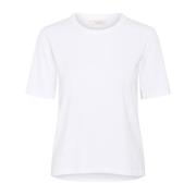 Part Two Ljus vit T-shirt med korta ärmar White, Dam