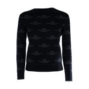 Balenciaga Stilfull Stickad Kollektion Black, Dam