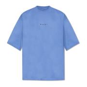 Marni T-shirt med logotyp Blue, Herr