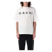 Marni Pop Fields Logo Vit T-shirt White, Herr