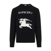 Burberry Lyxig Svart Sweatshirt för Stiliga Män Black, Herr