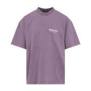 Balenciaga Medium Fit T-Shirt Purple, Herr