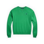 Polo Ralph Lauren Fleece Tröja Rund Hals Green, Dam