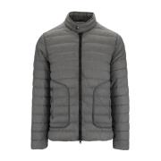 Herno Zip-Up Puffer Jacka Gray, Herr