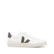 Veja Vit Grön Läder Sneakers Stilfull White, Herr