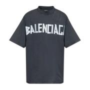 Balenciaga T-shirt med logotyp Gray, Herr