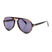 Eyewear by David Beckham Aviator solglasögon med acetatram Brown, Herr