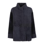 Suprema Shearling Jacka för Kvinnor Black, Dam