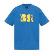 44 Label Group Bomull T-shirt Blue, Herr