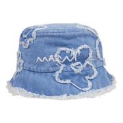 Marni Blommig bucket hat med blomapplikationer Blue, Dam