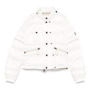 Moncler Stilig Mauduit Jacka White, Dam