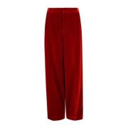 JW Anderson Klassiska Tuxedo Byxor Red, Dam