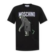 Moschino T-shirt med logotyp Black, Herr