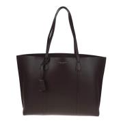 Tory Burch Röd Shopper Väska Elegant Stil Brown, Dam