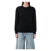 T by Alexander Wang Svart Puff Logo T-shirt Damkläder Black, Dam