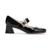 Roger Vivier Svarta Läderpumps Elegant Stil Black, Dam