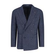 Tagliatore Marinblå Dubbelknäppt Blazer Blue, Herr