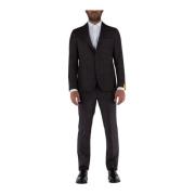 Tagliatore Single Breasted Suits Brown, Herr