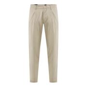 BomBoogie Veckade byxor i gabardin Beige, Herr