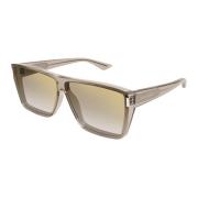 Saint Laurent SL 756 003 Solglasögon Beige, Unisex