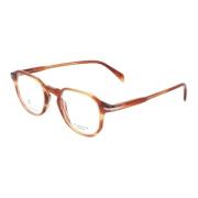 Eyewear by David Beckham Retro Rund Ram Glasögonkollektion Brown, Unis...