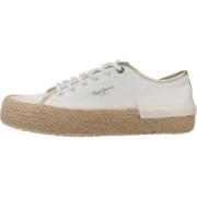 Pepe Jeans Stiliga Sneakers Samoi MIX White, Dam