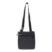 Armani Exchange Svart Polyester Dragkedja Väska Black, Herr