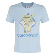 Casablanca Diamantkolonn T-shirt Blue, Dam