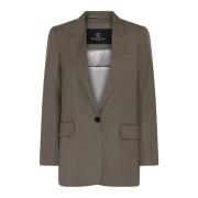 Bruuns Bazaar Elegant Dark Concrete Blazer Gray, Dam