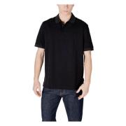 Armani Exchange Kortärmad Polo Vår/Sommar Kollektion Black, Herr