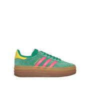 Adidas Färgglada Mocka Sneakers med Retrodetaljer Multicolor, Dam