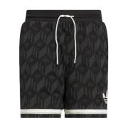 Adidas Retro Fotbollsstil Jacquard Shorts Black, Herr