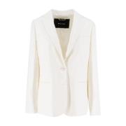 Kiton Elegant Single-Breasted Jacket White, Dam