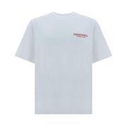 Dsquared2 Monogram Crew Neck Bomull T-shirt White, Herr