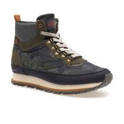 Napapijri Camouflage Utomhus Nylon/Suede Green, Herr